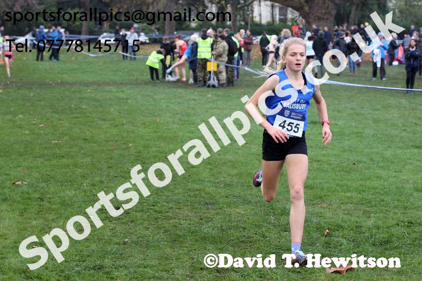 Girls under-15s British Athletics Liverpool Cross Challenge, Sefton Park, Liverpool. Photo:  David T. Hewitson/Sports for All Pics